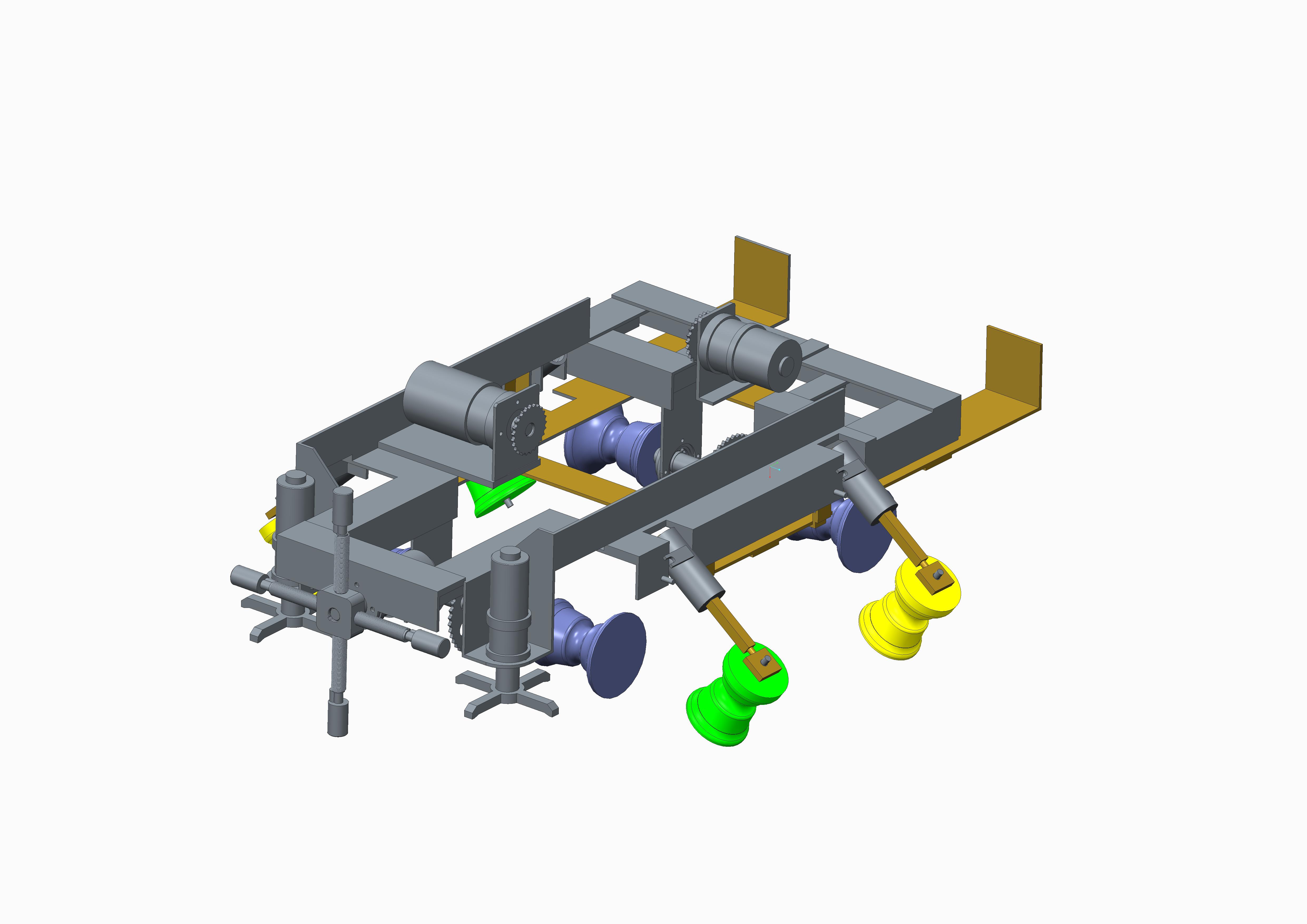 高压输电导线除冰机越障机构设计