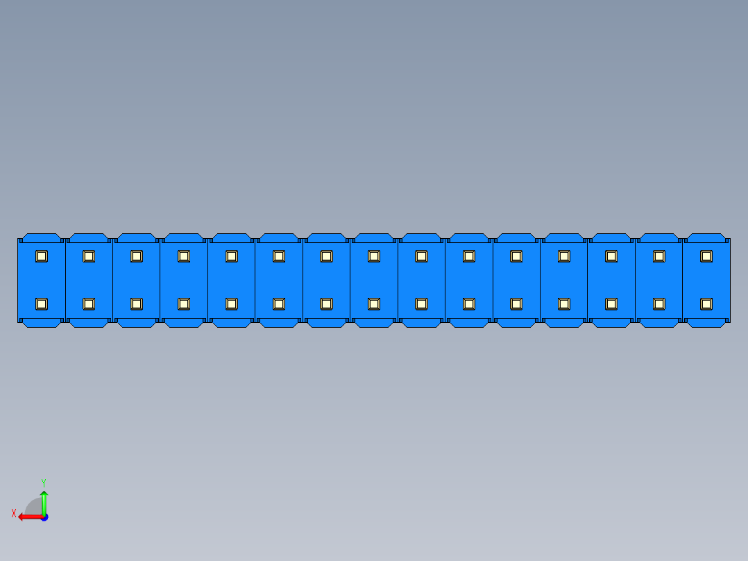 彩色公头100mil（2.54mm）系列-DS1021_blue_2x15p_100mil_Type19_rev1.0后视图