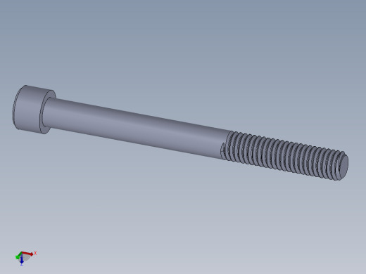 粗螺纹 SHCS 螺钉-SHCS 9.525.x16x4.SLDPRT