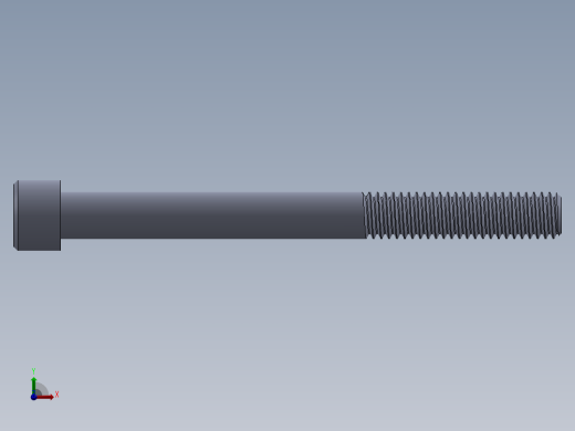 粗螺纹 SHCS 螺钉-SHCS 9.525.x16x4.SLDPRT前视缩略图