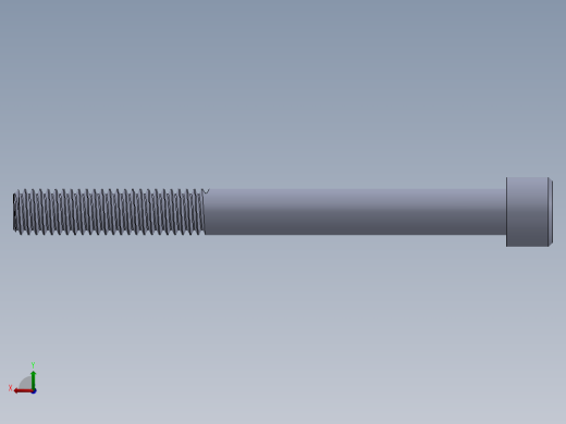 粗螺纹 SHCS 螺钉-SHCS 9.525.x16x4.SLDPRT后视缩略图