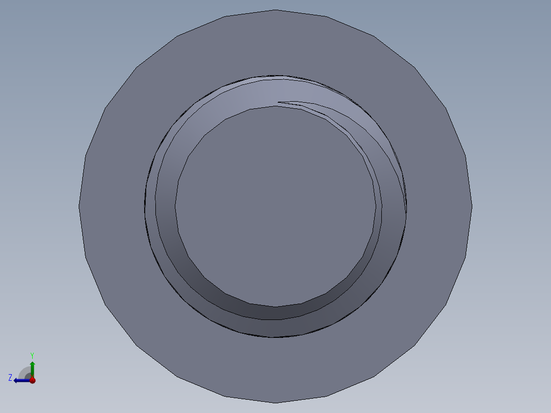 粗螺纹 SHCS 螺钉-SHCS 9.525.x16x4.SLDPRT右视图