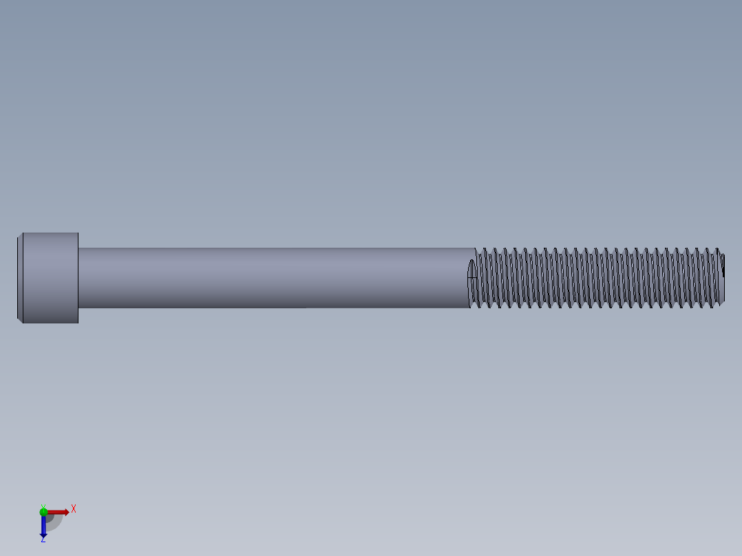 粗螺纹 SHCS 螺钉-SHCS 9.525.x16x4.SLDPRT俯视图