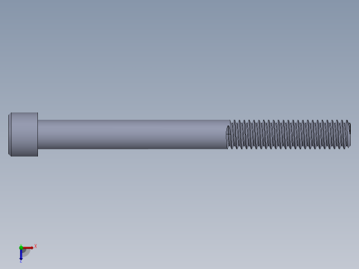 粗螺纹 SHCS 螺钉-SHCS 9.525.x16x4.SLDPRT俯视缩略图