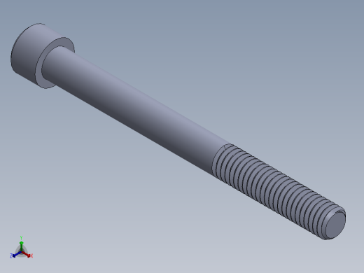 粗螺纹 SHCS 螺钉-SHCS 9.525.x16x4.SLDPRT正等轴测缩略图