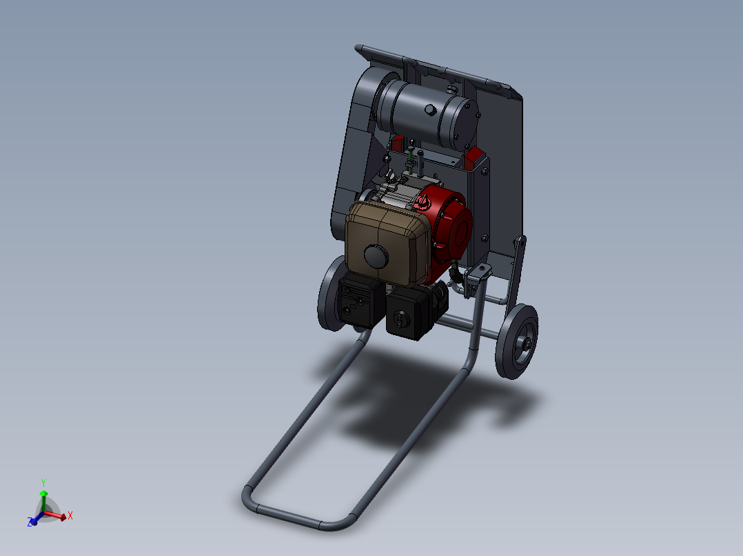 电动割草机设备设计模型