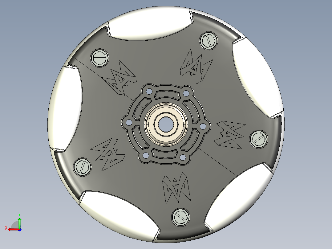 6英寸omniwheels全向轮后视图