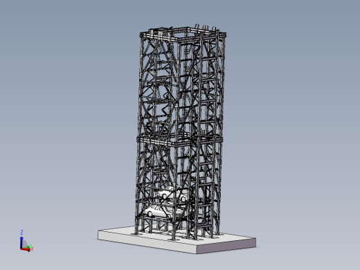 10层的垂直升降式立体车库