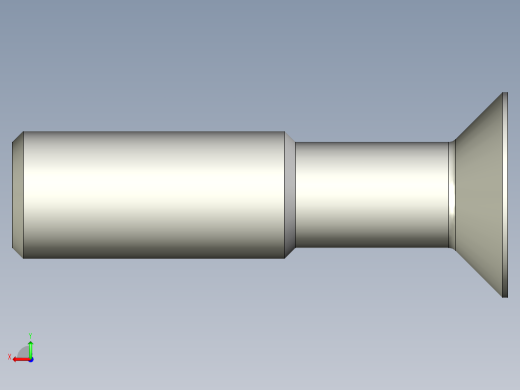 沉头螺钉-Screw_-M18-L70_40-29-20-45_-Cross_Countersunk.stp后视缩略图