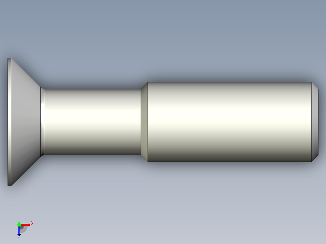 沉头螺钉-Screw_-M18-L70_40-29-20-45_-Cross_Countersunk.stp俯视图