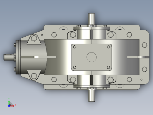 一级锥齿轮箱前视缩略图