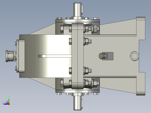 一级锥齿轮箱右视缩略图