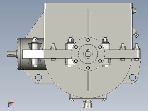 一级锥齿轮箱俯视缩略图
