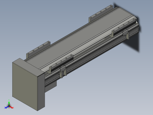 直线模组LHA170-S400-D设计图纸正等轴测缩略图
