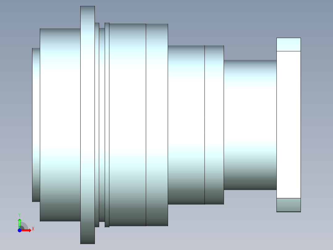 直齿PLH200-L2 35-114.3-200-M12.stp前视图