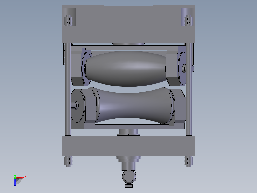 二辊矫直机俯视图