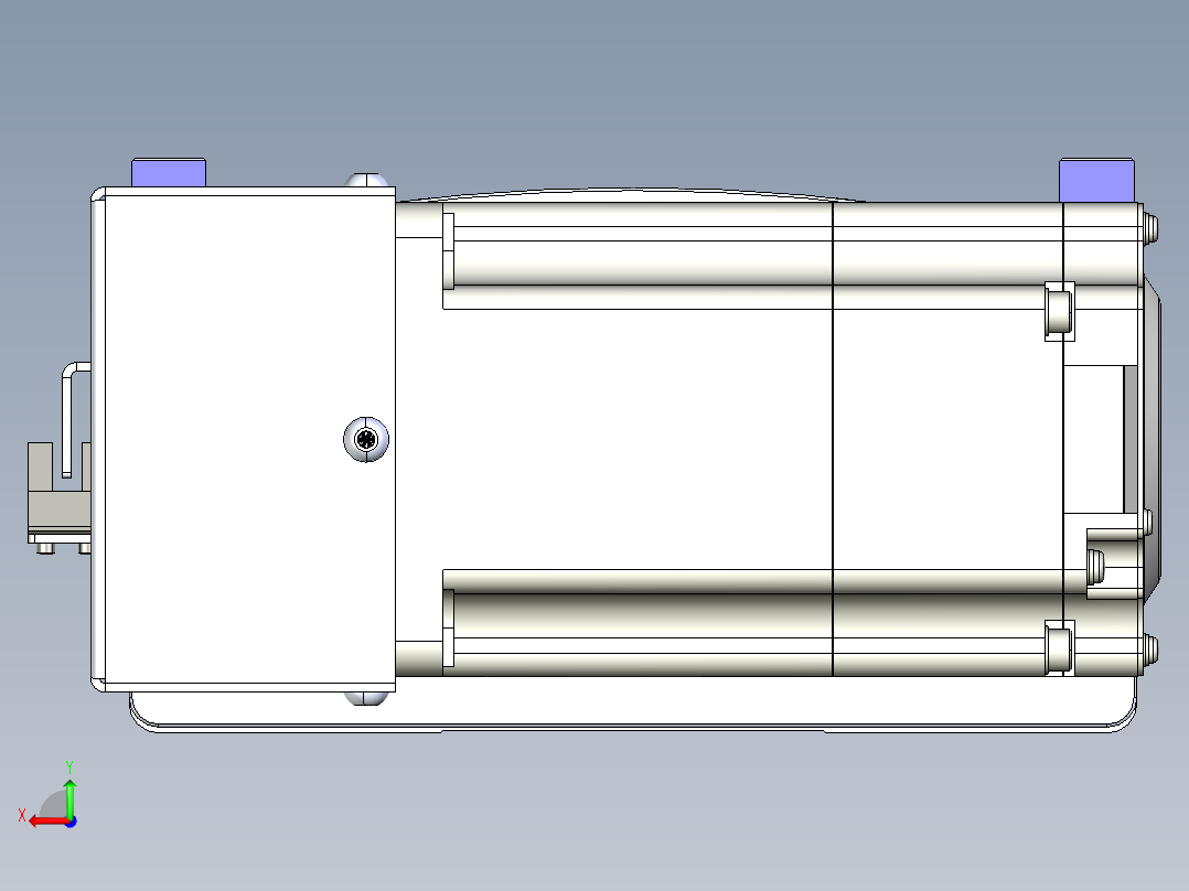 同步带滑台-半封闭B17H-L50-S1550-R-P75-D3后视图