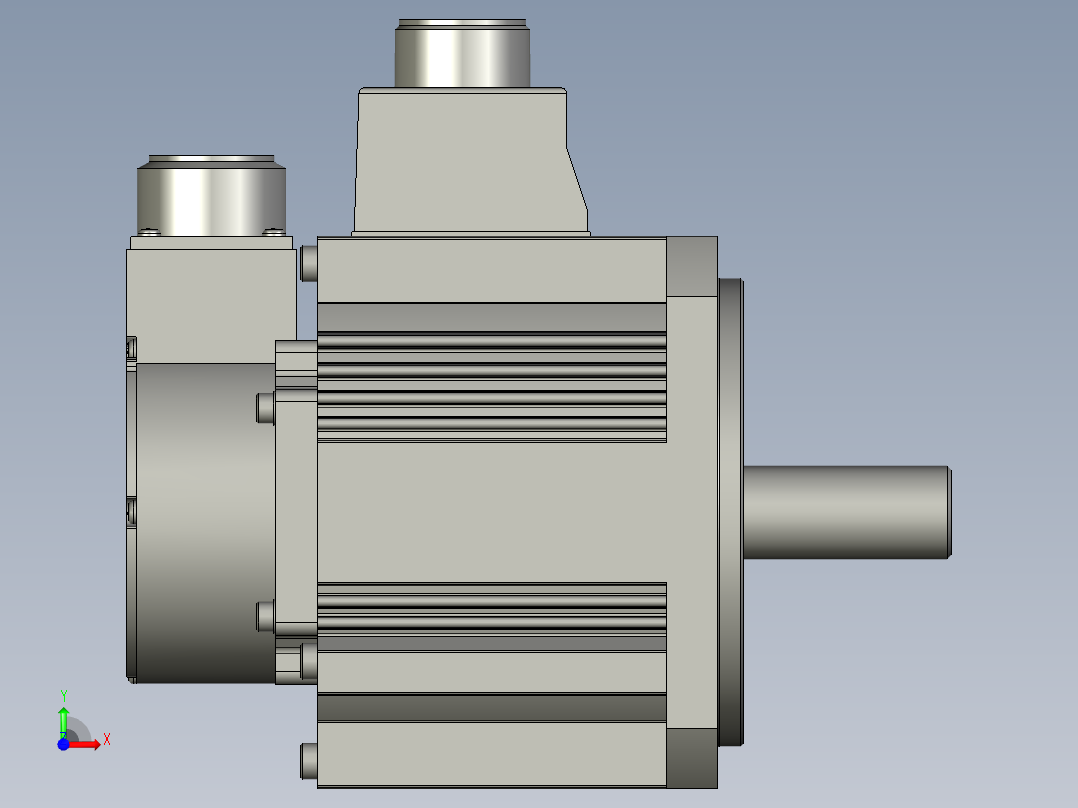 7500W MDME伺服马达前视图
