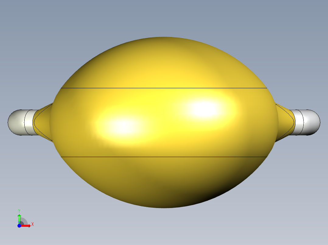 无源元件封装-CAP_DISC_4x3_YL前视图