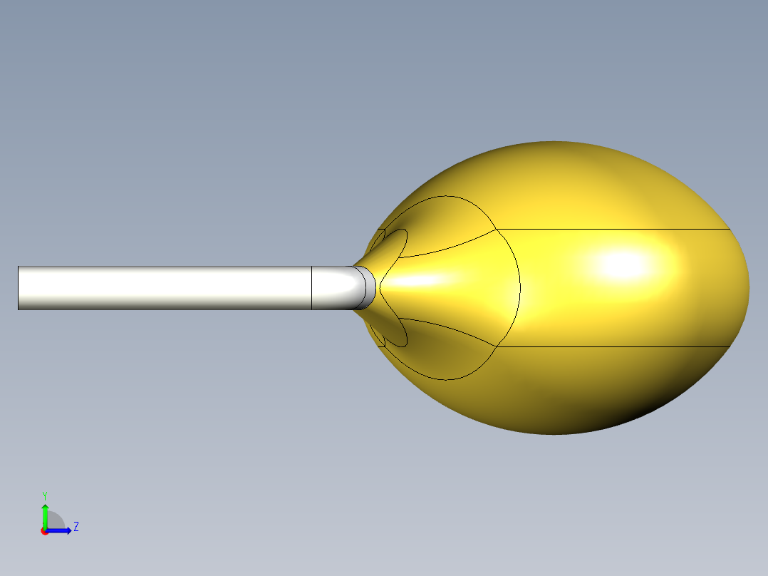 无源元件封装-CAP_DISC_4x3_YL左视图