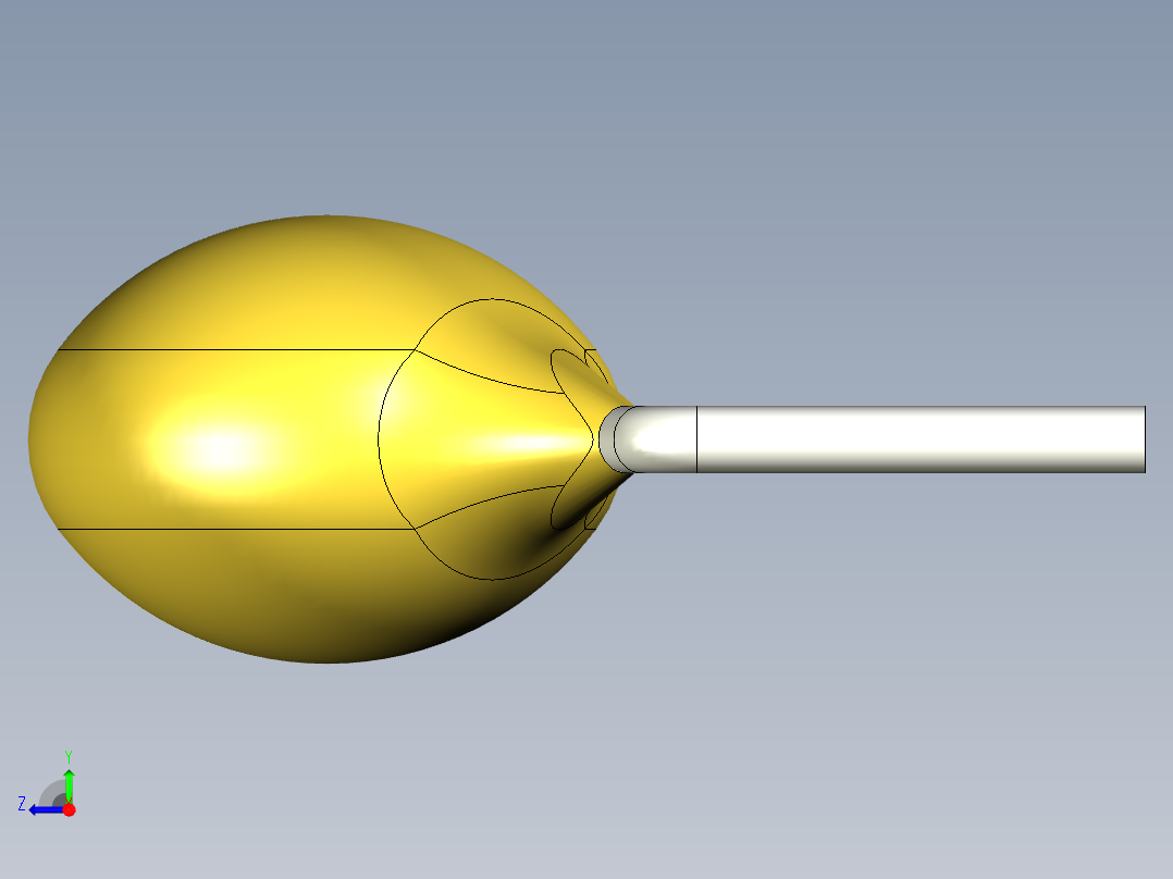 无源元件封装-CAP_DISC_4x3_YL右视图
