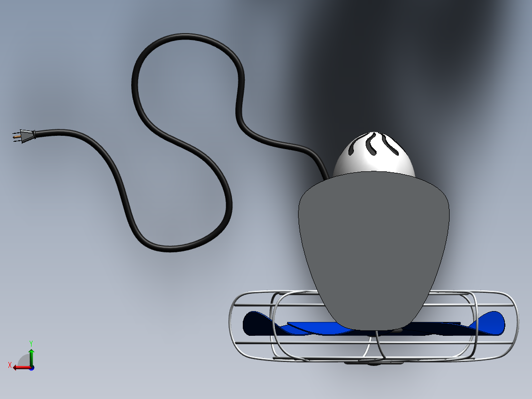 风扇（落地扇）后视图