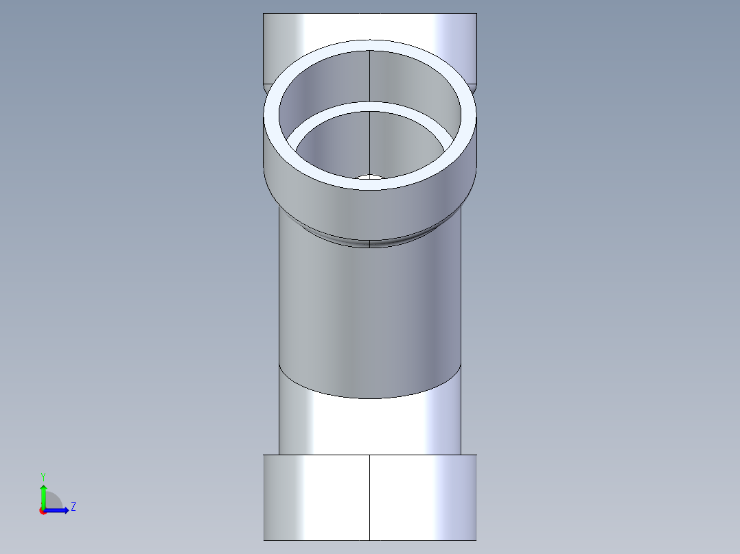 船舶管路系统S5_SeaDrainPLUS_45Wye-SxSxS_37E163001_1-1-2in Sea Drain Plus - 45 Wye - SxSxS左视图