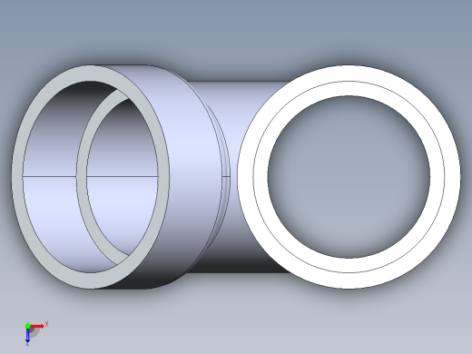 船舶管路系统S5_SeaDrainPLUS_45Wye-SxSxS_37E163001_1-1-2in Sea Drain Plus - 45 Wye - SxSxS俯视缩略图