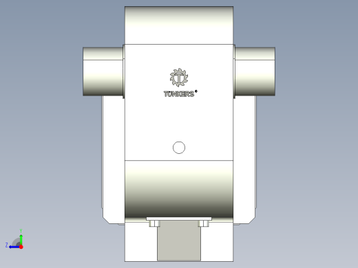 德克斯TUNKERS气缸数模KS_125_2_BD_A00_T08_135GRAD右视缩略图