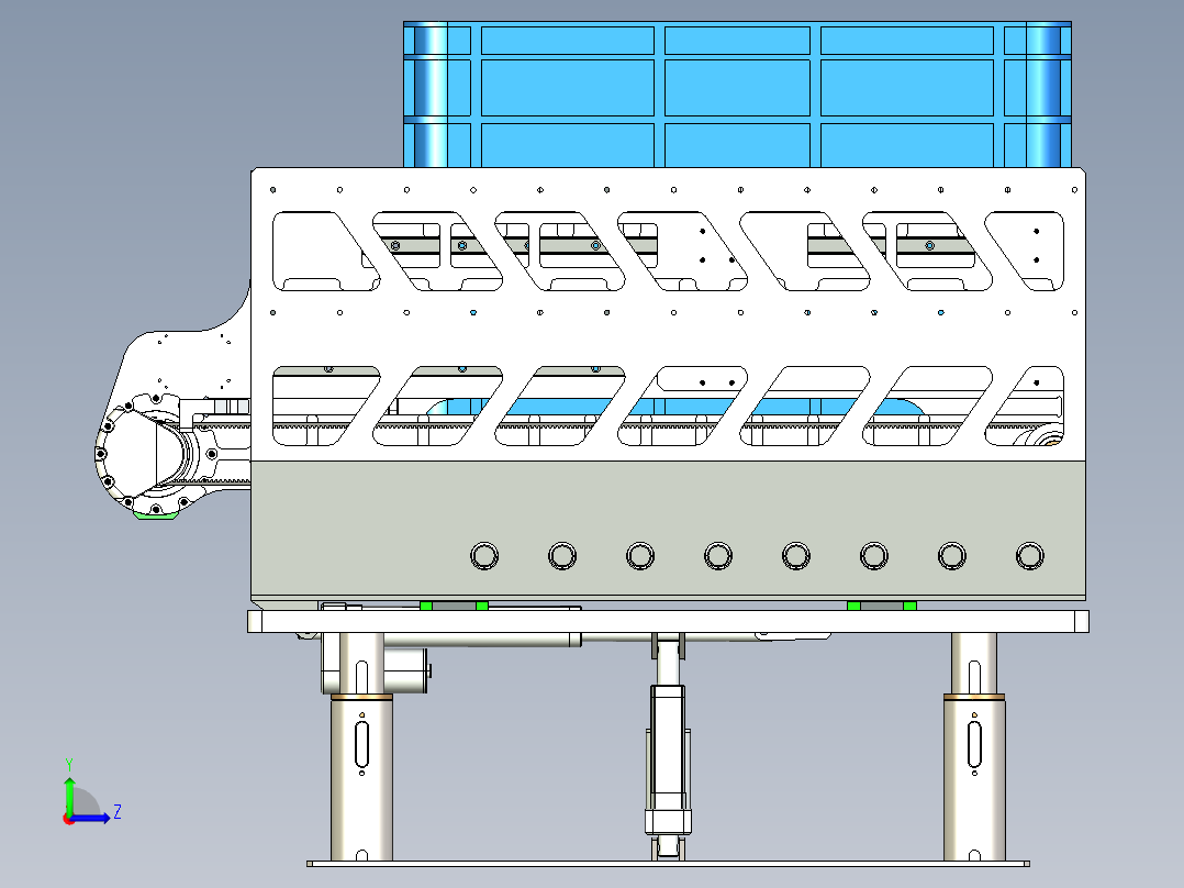伸缩机构左视图