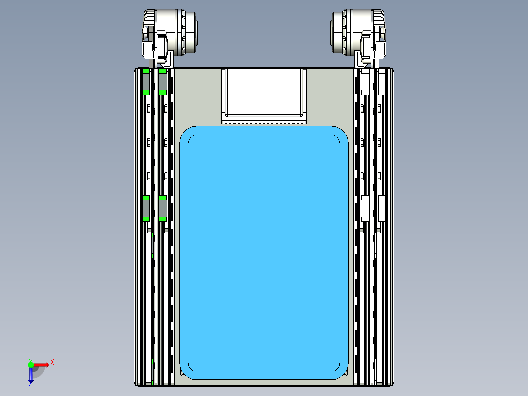 伸缩机构俯视图