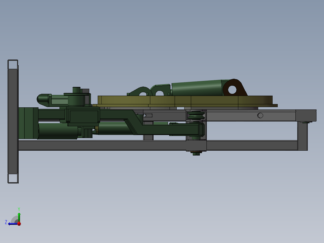 yggx50 滚弯机右视图