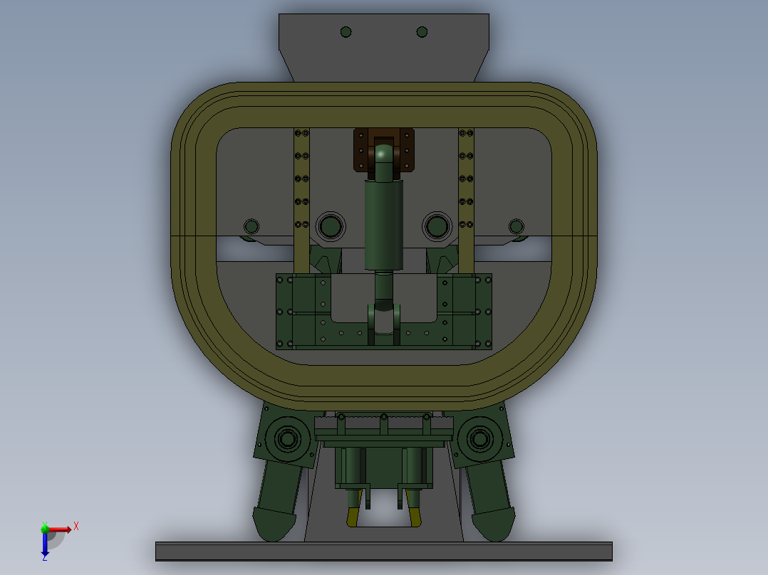 yggx50 滚弯机俯视图