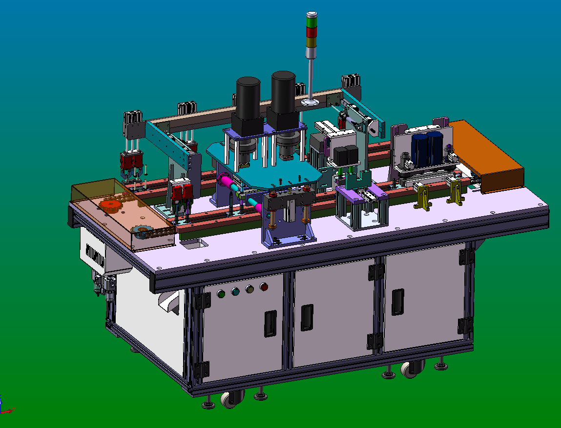 油塞自动装配机（ sw14可编辑+工程图）