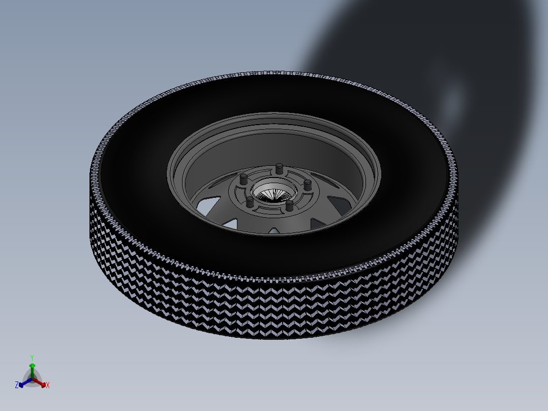 挂车拖车5x10 Utility Trailer SW STP IGS正等轴测图