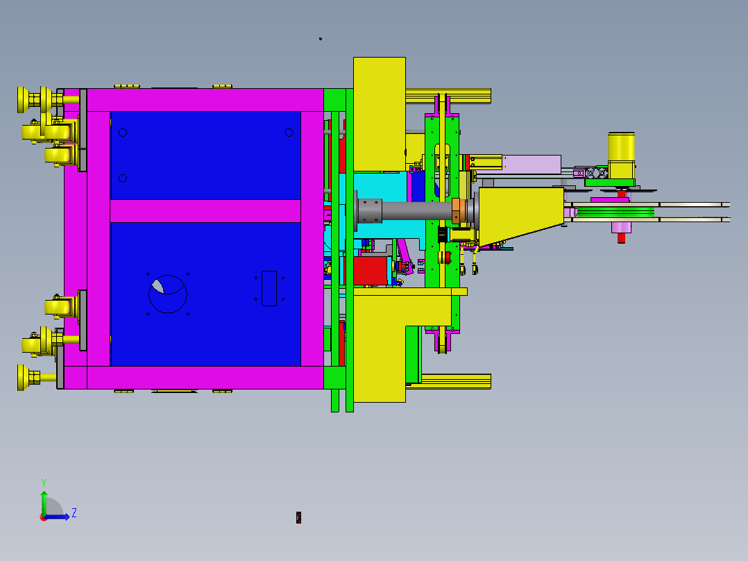 自动包装机设备sw19左视图