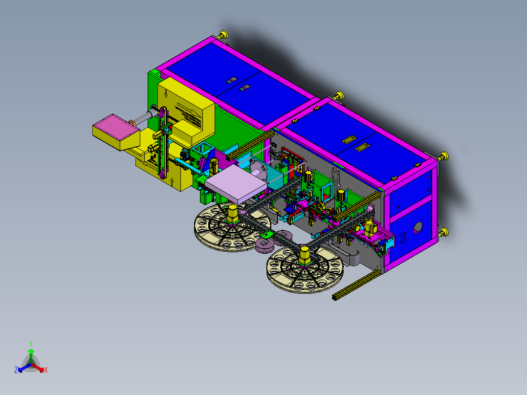 自动包装机设备sw19正等轴测图