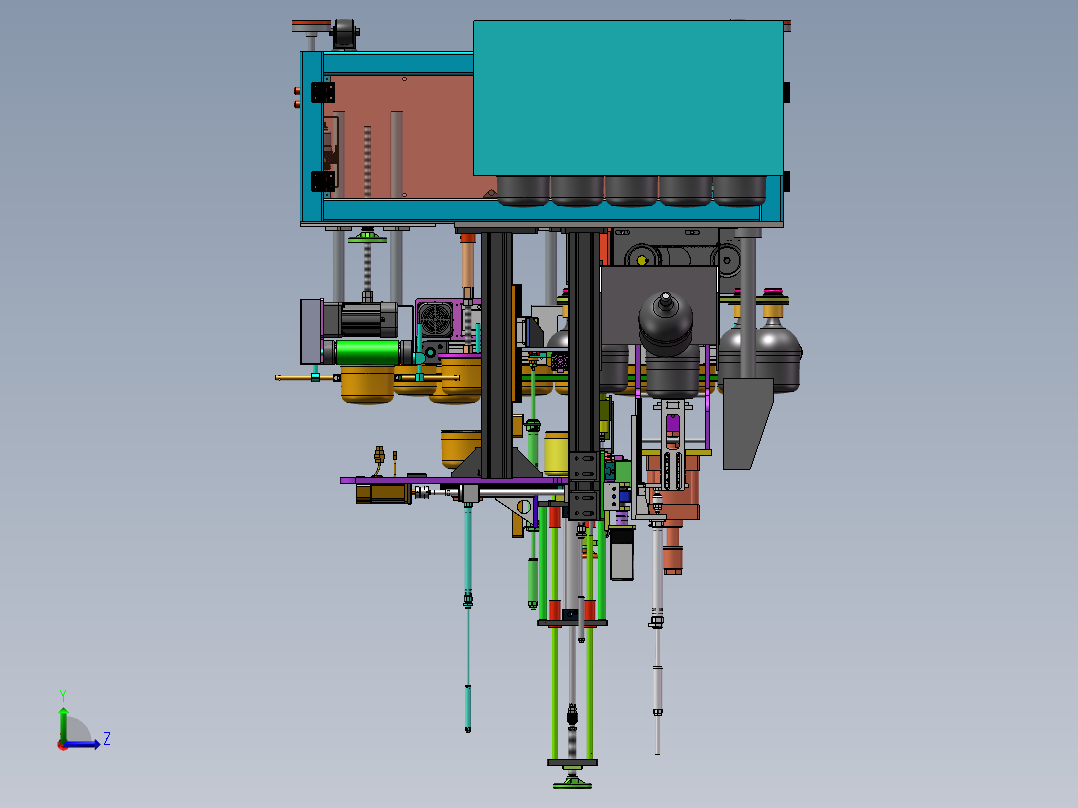 灯泡自动压罩机sw18可编辑左视图