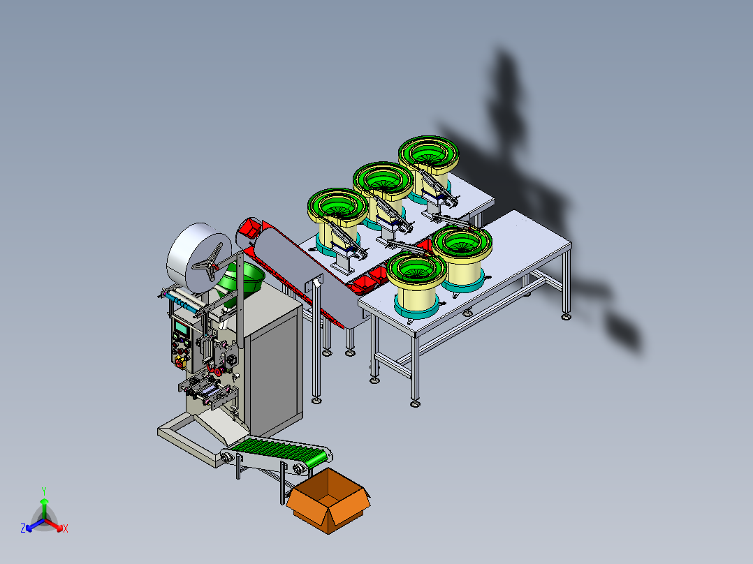 牙刷全自动包装机step