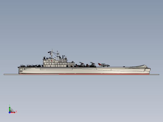 航空母舰前视缩略图