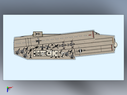 航空母舰俯视缩略图