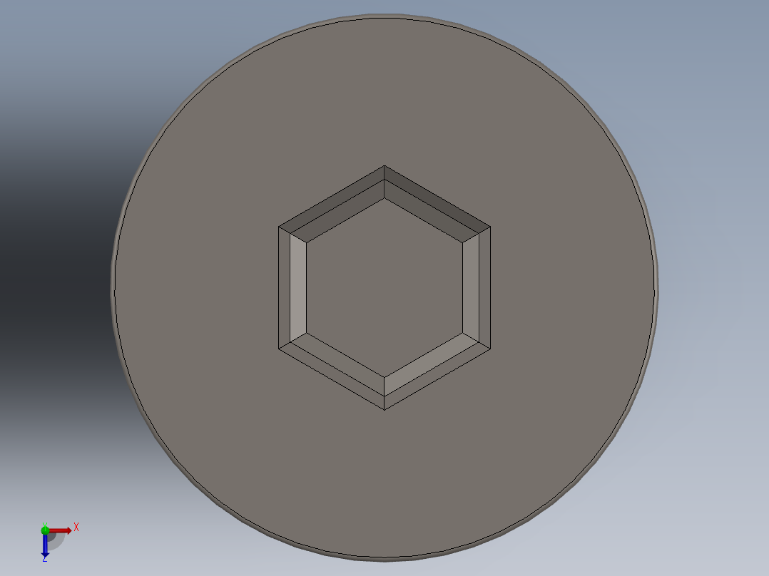 Screw_ISO_10642_M12x100_A2俯视图