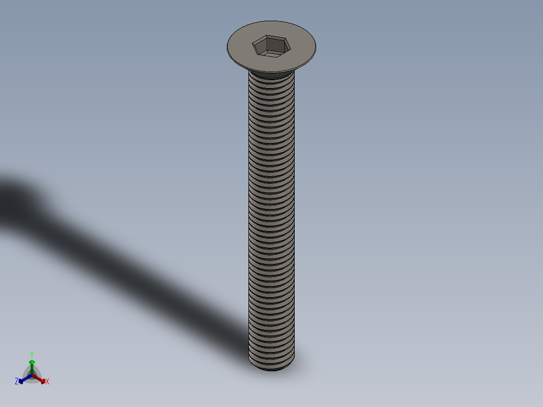 Screw_ISO_10642_M12x100_A2正等轴测图