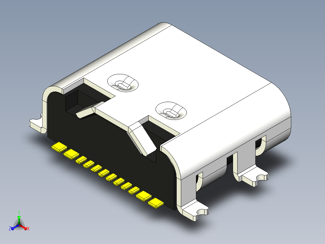 USB C型贴片12针贴片11