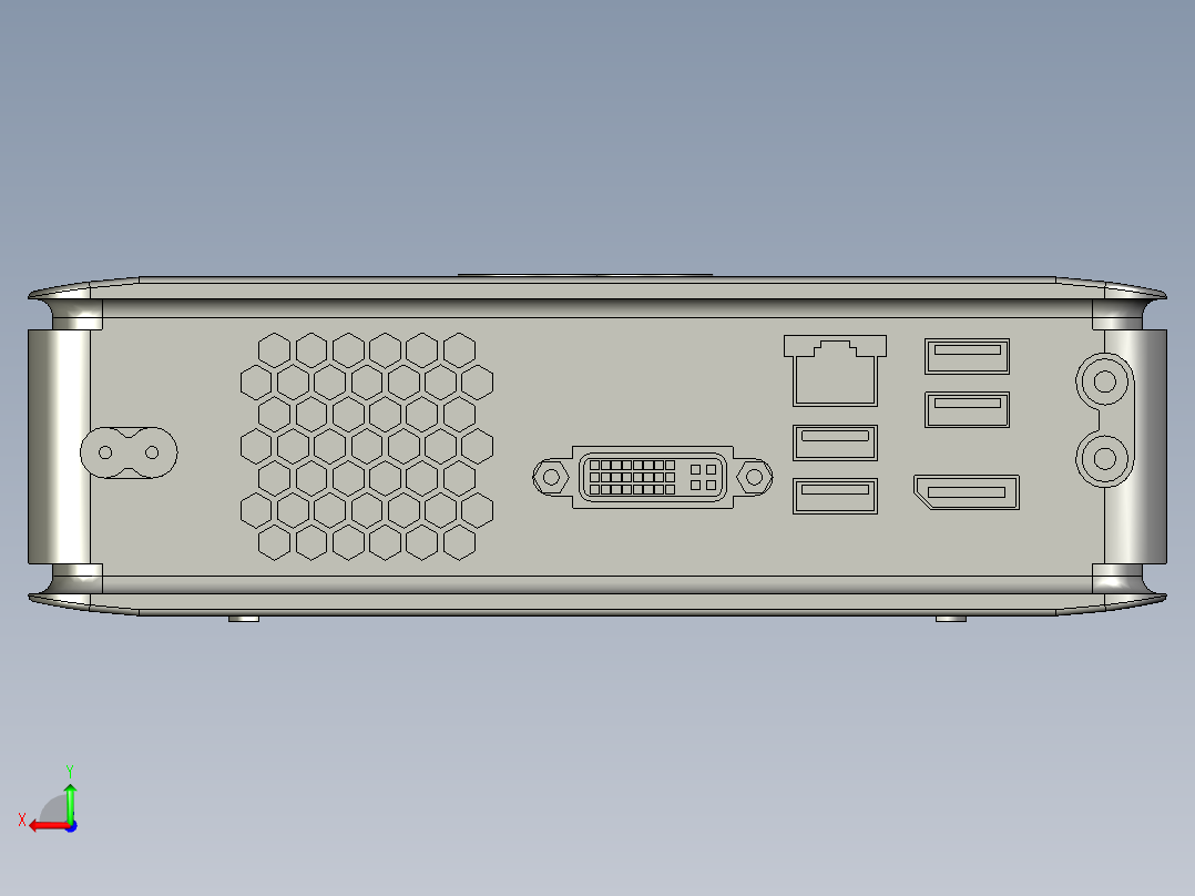 富士通esprimo q910 tiny i5 12后视图
