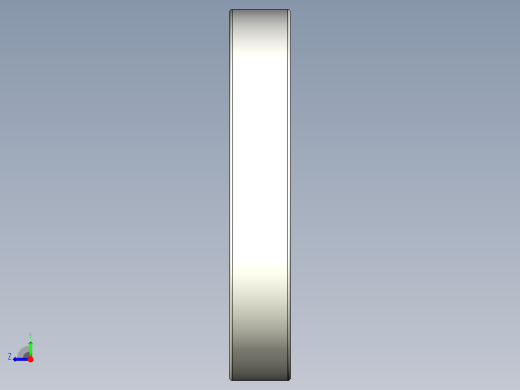 完整的公制6000-2RS，双密封轴承库SolidWorks和Step模型右视缩略图