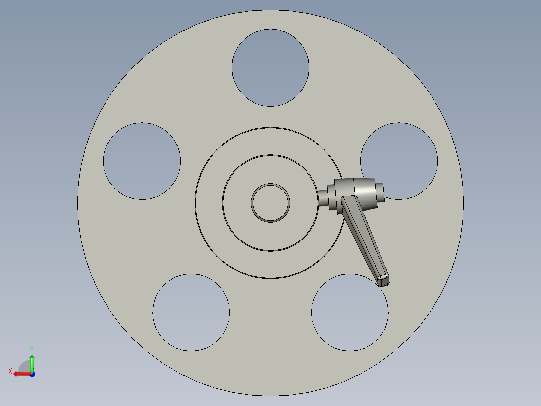 放料盘总成后视图