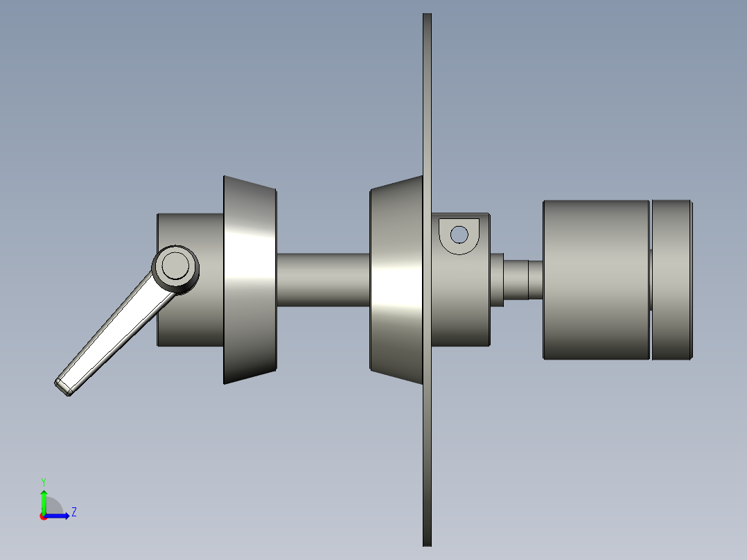 放料盘总成左视图