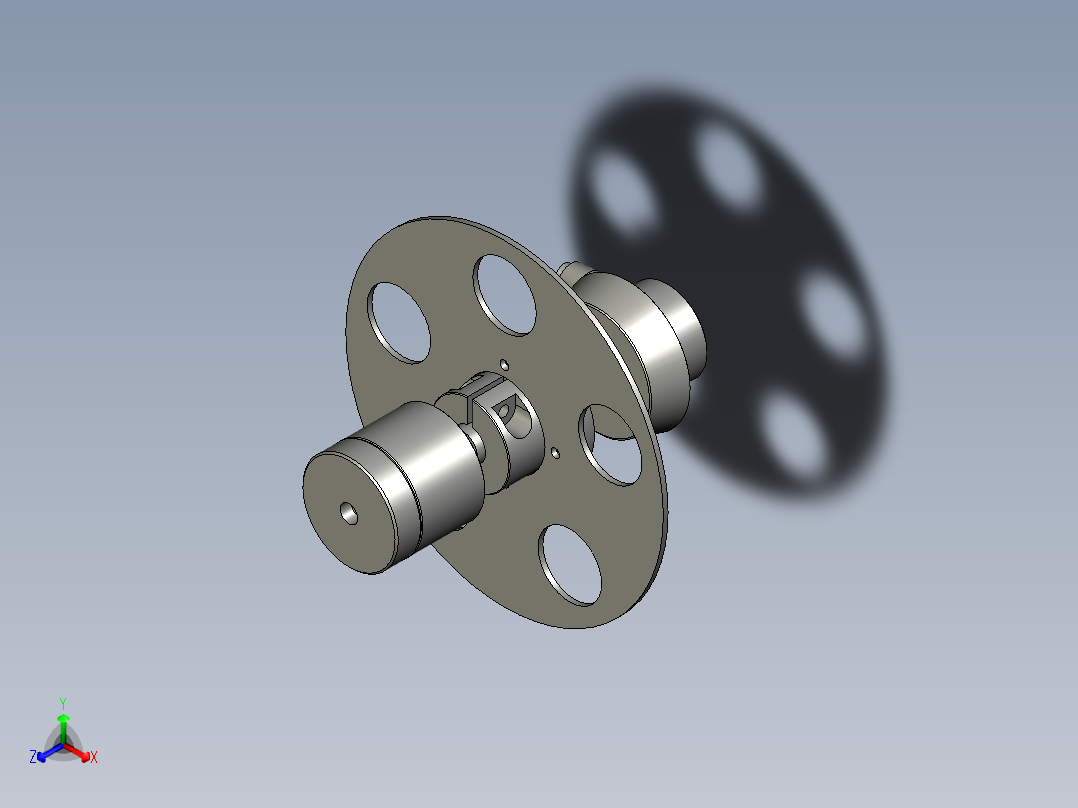 放料盘总成正等轴测图