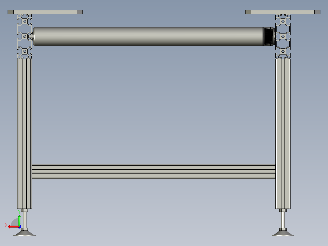 机头段机头段滚筒线后视图